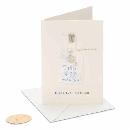 Papyrus (S30) Corked Bottle Thank You Card Perspective: left