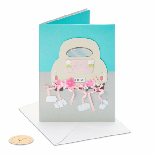 Papyrus (S2) Car Wedding Card Perspective: left