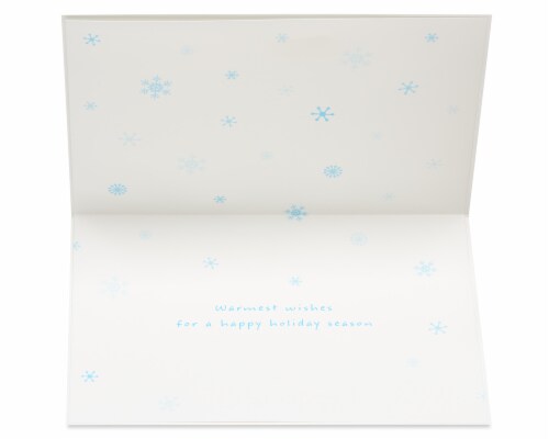 Papyrus Holiday Snowman Glitter Boxed Christmas Cards Perspective: left