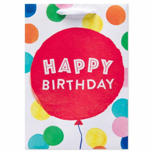 American Greetings Medium Gift Bag - Happy Birthday Balloon (#6) Perspective: left