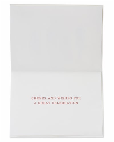Papyrus #42 Birthday Card (Cheers and Wishes) Perspective: left