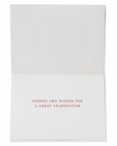 Papyrus #42 Birthday Card (Cheers and Wishes) Perspective: left