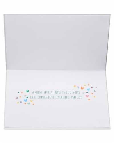 Papyrus #43 Disney Birthday Card (Sending Special Wishes) Perspective: left