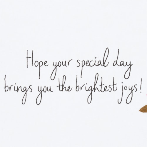 American Greetings Birthday Card, Your Special Day Perspective: left