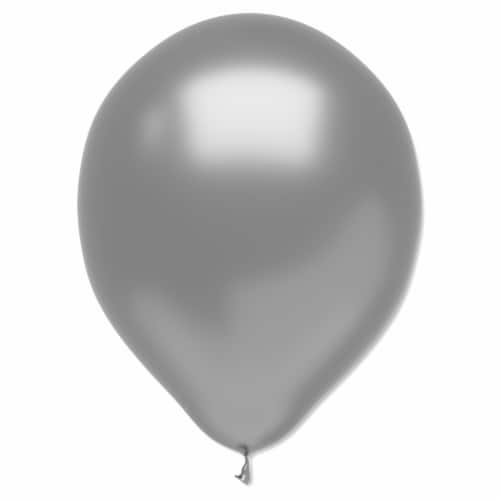 American Greetings Metallic White Gold Silver Balloons Perspective: left