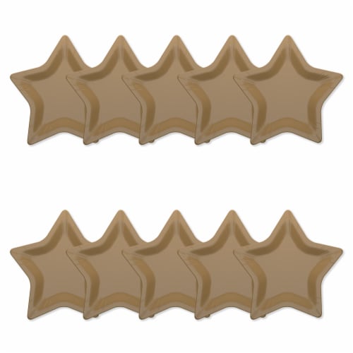 American Greetings Paper Plates Gold Star Perspective: left