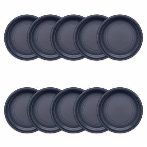 American Greetings All Occasion Paper Plates - Navy Perspective: left
