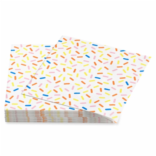 American Greetings 20-Count Beverage Napkins, Colorful Sprinkles Perspective: left