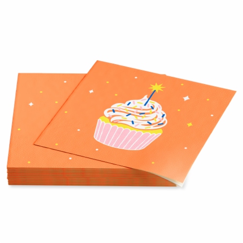 American Greetings Birthday Cupcake Lunch Napkins Perspective: left