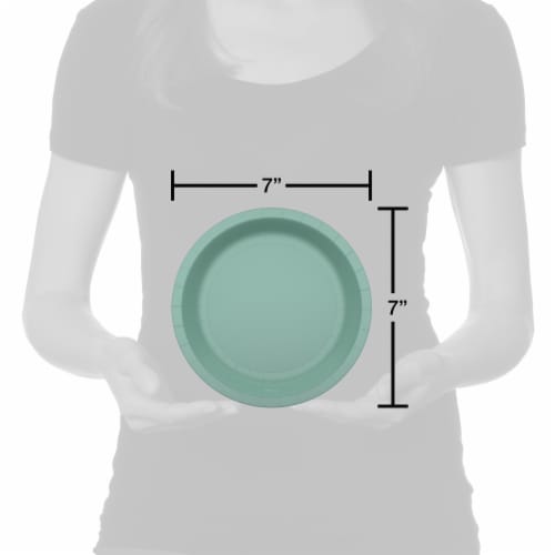American Greetings 7 Inch All Occassion Paper Plates - Green Perspective: left