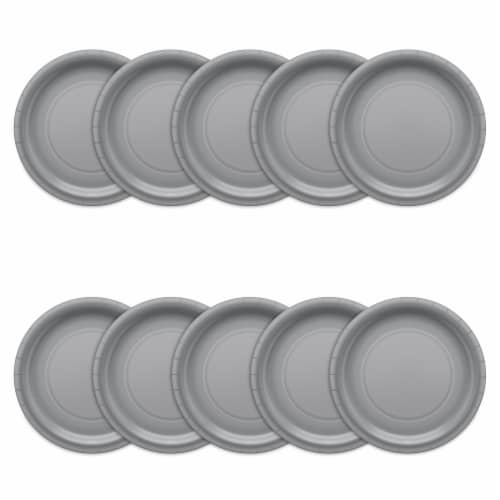 American Greetings All Occasion Paper Plates Silver Perspective: left