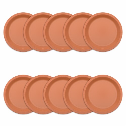 American Greetings All Occasion Paper Plates - Orange Perspective: left