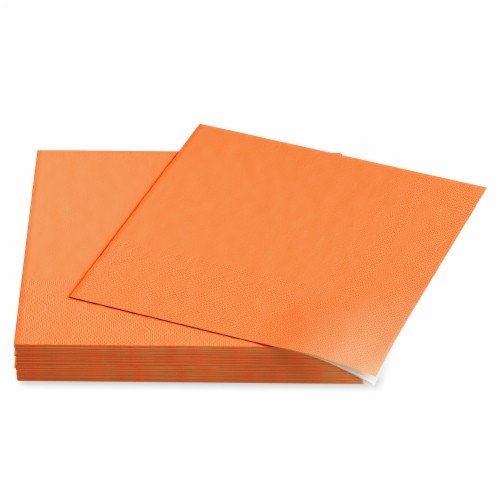 American Greetings 20-Count All Occasion Lunch Napkins, Orange Perspective: left