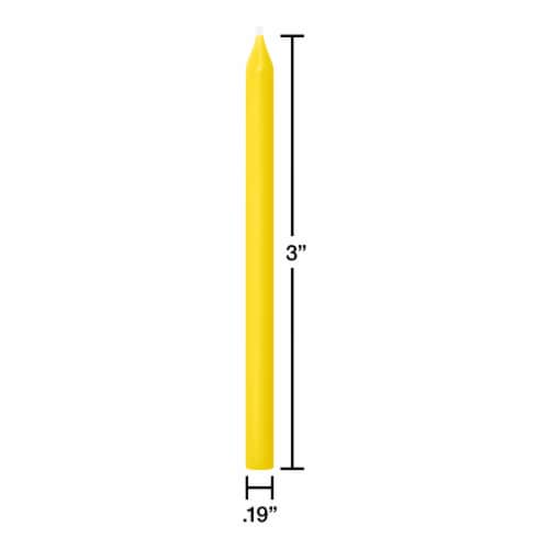 American Greetings Birthday Candles Green Pink and Yellow Perspective: left