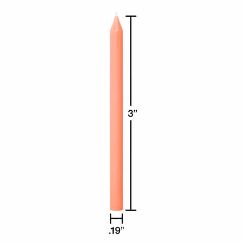 American Greetings Birthday Candles  Orange Green Blue Perspective: left