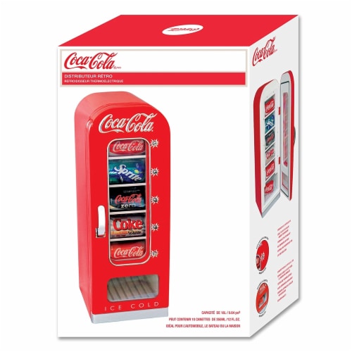 Koolatron Coca-Cola Official Design Push Button Vending Machine Mini ...