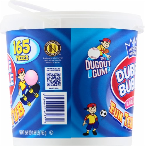 Dubble Bubble Fun Team Tub Bubble Gum Perspective: left