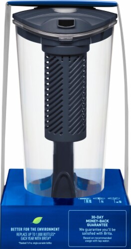 Brita Stream Water Filtration System Pitcher - Carbon Gray Perspective: left