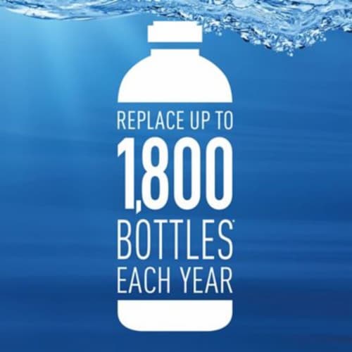Brita® Premium Filtering Water Bottle - Carbon Perspective: left