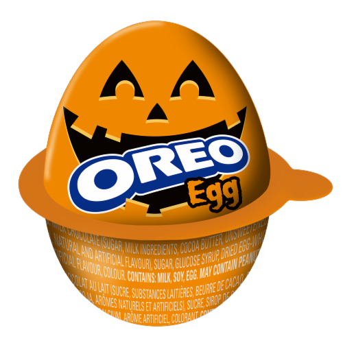 Oreo Halloween Egg Perspective: left