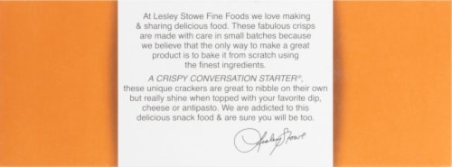 Lesley Stowe's Raincoast Crisps® Salty Date & Almond Crackers Perspective: left