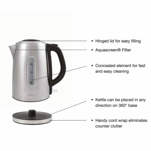 Haden Dorset 1.7L Stainless Steel Electric Kettle w/ Auto Shut Off, Black/ Copper, 1 Piece - Kroger