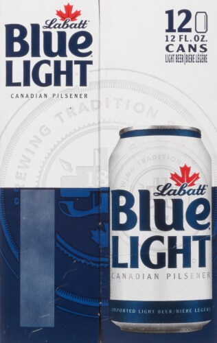 Labatt® Blue® Light Canadian Pilsener Perspective: left