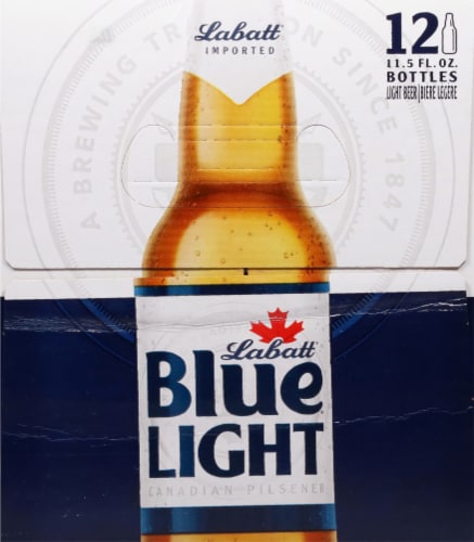 Labatt Blue Light Canadian Pilsner Perspective: left