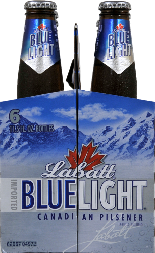 Labatt Blue Light Beer 6 Bottles 11 5 Fl Oz King Soopers