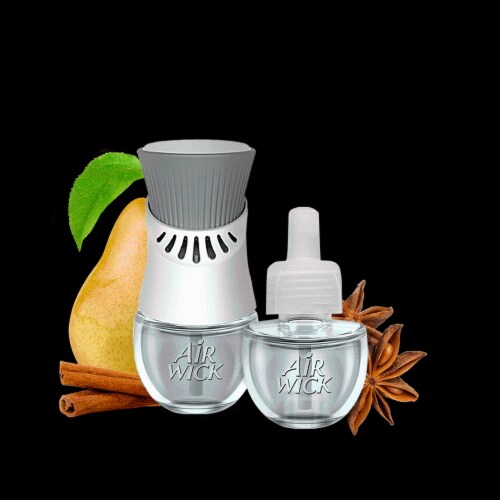 Air Wick Warm Pear Cider Scented Oil Refills Perspective: left