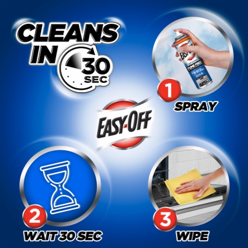 Easy Off Fume Free Oven Cleaner, Destroys Tough Burnt on Food and Grease, 14.5 oz Perspective: left