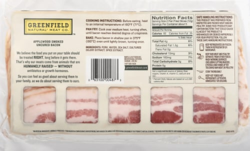 Greenfield Natural Meat Uncured Applewood Smoked Bacon Perspective: left
