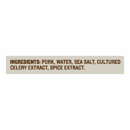 Greenfield Natural Meat Co. Uncured Smoked Thick Cut No Sugar Bacon Perspective: left
