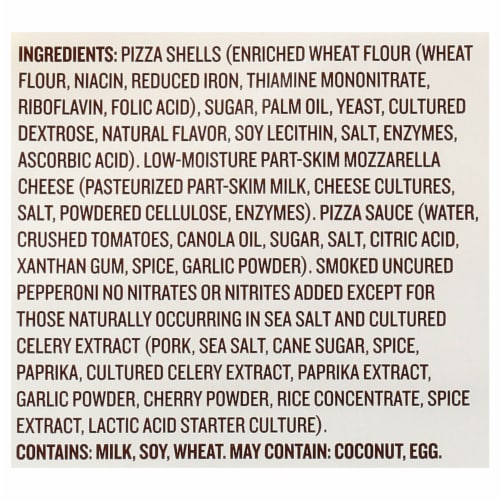 Greenfield Natural Meat Co. Uncured Pepperoni Pizza Lunch Kit Perspective: left