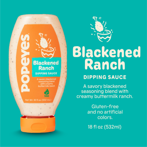 Popeyes® Blackened Ranch Dipping Sauce Perspective: left