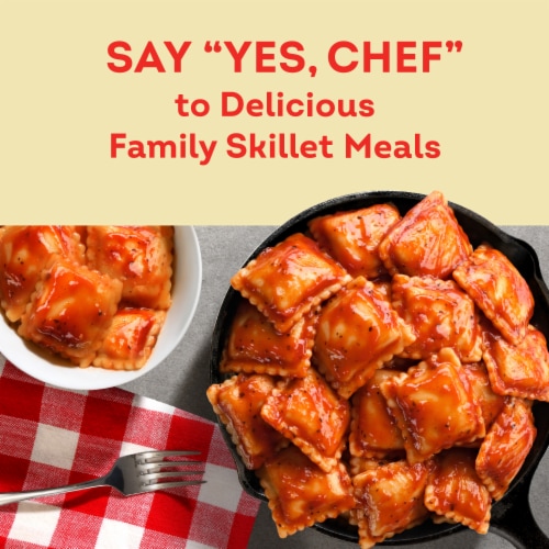 Chef Boyardee Cheese Ravioli Skillet Meal Frozen Perspective: left