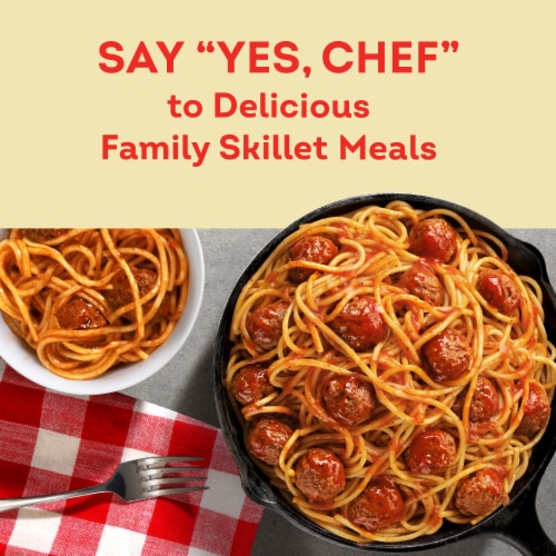 Chef Boyardee Spaghetti And Meatballs Skillet Meal Perspective: left