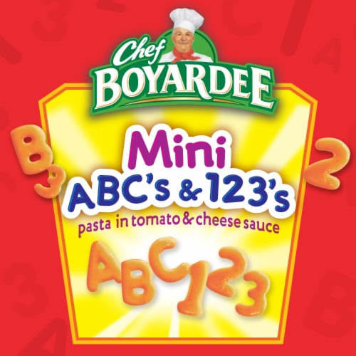 Chef Boyardee Mini Abc's And 123's Perspective: left