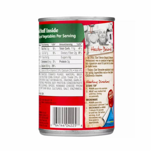 CHEF BOYARDEE Sauce With Meat Perspective: left