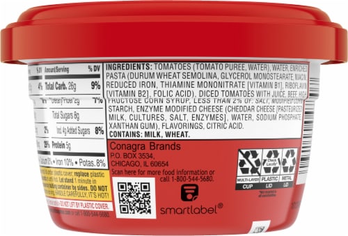 Chef Boyardee® Lasagna Pasta with Chunky Tomato & Meat Sauce Microwaveable Cup Perspective: left