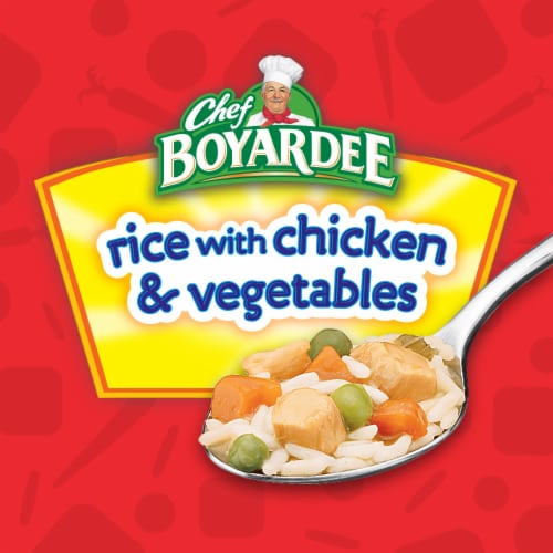 Chef Boyardee Rice With Chicken & Vegetables Perspective: left