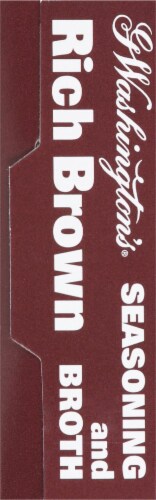 G Washington's® Rich Brown Seasoning and Broth Packets Perspective: left