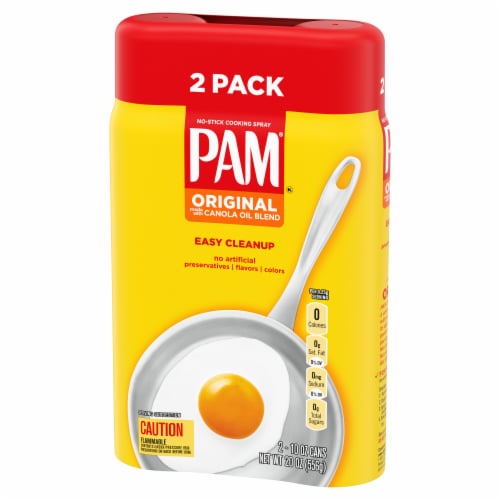 Pam Non Stick Original Cooking Spray Perspective: left
