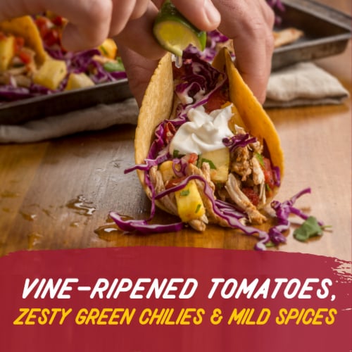 Rotel Mild Diced Tomatoes And Green Chilies Perspective: left