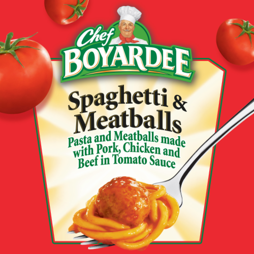 Chef Boyardee Spaghetti And Meatballs Perspective: left