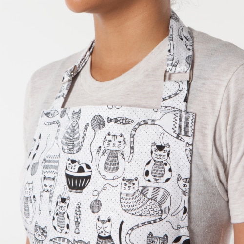Jubilee Kitchen Purr Party Cats Apron for Unisex Perspective: left
