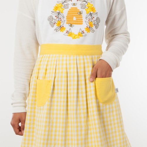 Now Designs Classic Bees Kitchen Apron for Women Perspective: left