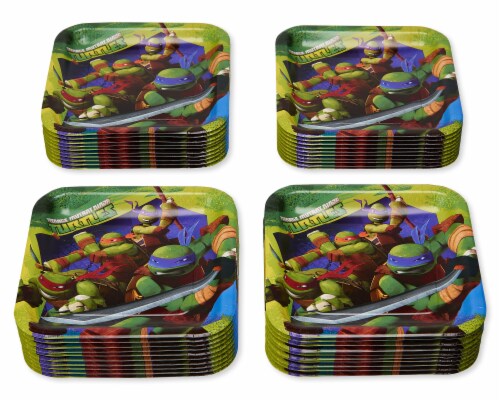 American Greetings Teenage Mutant Ninja Turtle Paper Dinner Plates Perspective: left