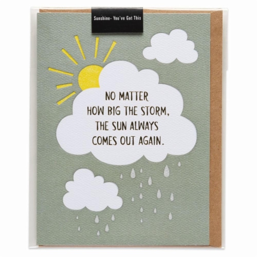 American Greetings (S25) Sunshine - You've Got This Card Perspective: left