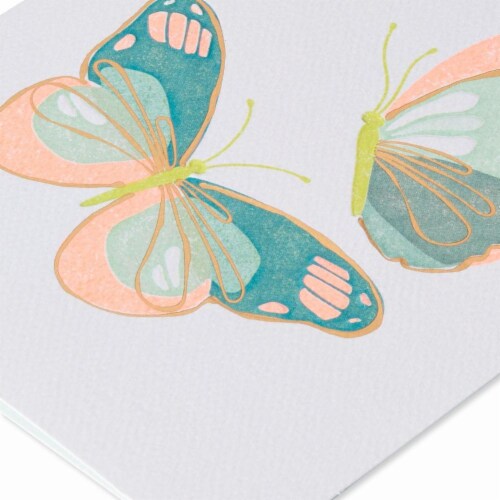 American Greetings (S6) Butterflies - Mother's Day Card Perspective: left